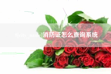 孟州消防证怎么查询系统