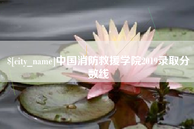 孟州中国消防救援学院2019录取分数线