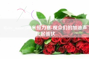 孟州500米接力赛-观众们的加油声此起彼伏