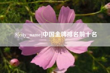 孟州中国金牌排名前十名