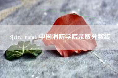 孟州中国消防学院录取分数线