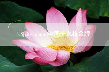 孟州中国十九枚金牌