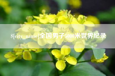 孟州全国男子5000米世界纪录