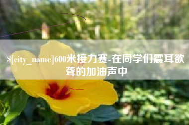 孟州600米接力赛-在同学们震耳欲聋的加油声中