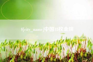 孟州中国18枚金牌