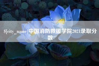 孟州中国消防救援学院2021录取分数
