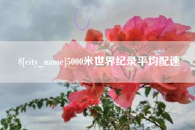孟州5000米世界纪录平均配速