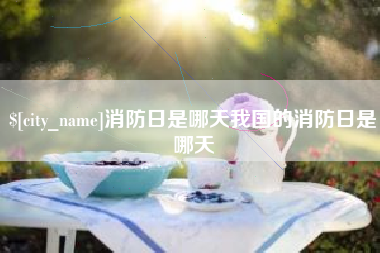 孟州消防日是哪天我国的消防日是哪天