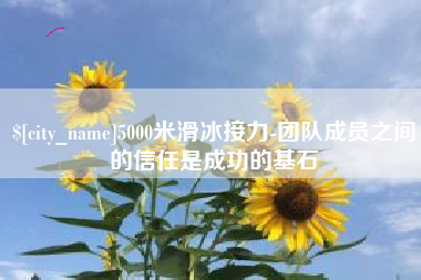 孟州5000米滑冰接力-团队成员之间的信任是成功的基石
