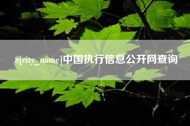 孟州中国执行信息公开网查询