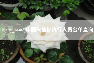 孟州中国失信被执行人员名单查询