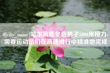 孟州哈尔滨亚冬会男子5000米接力-需要运动员们在高速滑行中精准地完成