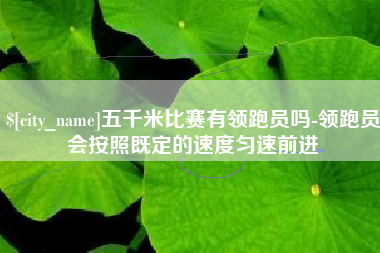 孟州五千米比赛有领跑员吗-领跑员会按照既定的速度匀速前进
