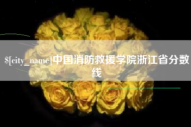 孟州中国消防救援学院浙江省分数线