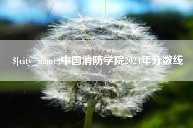 孟州中国消防学院2024年分数线