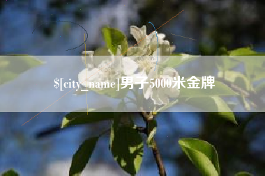 孟州男子5000米金牌