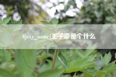孟州王子豪是个什么