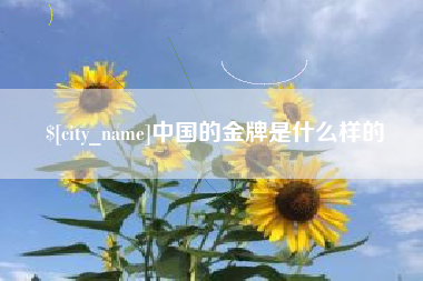 孟州中国的金牌是什么样的