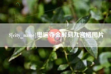 孟州奥运夺金时刻九宫格图片